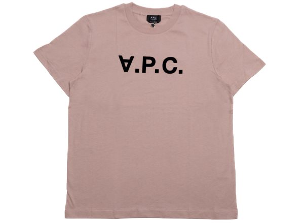 A.P.C. Standard Grand VPC Tee in Rose For Discount