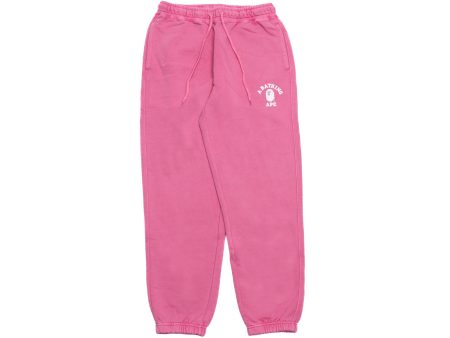 A Bathing Ape College One Point Overdye Pants in Pink Cheap