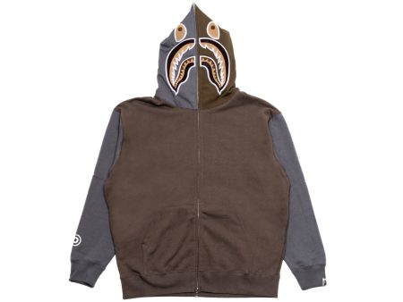 A Bathing Ape Shark Full Zip Hoodie #2 M in Beige Supply