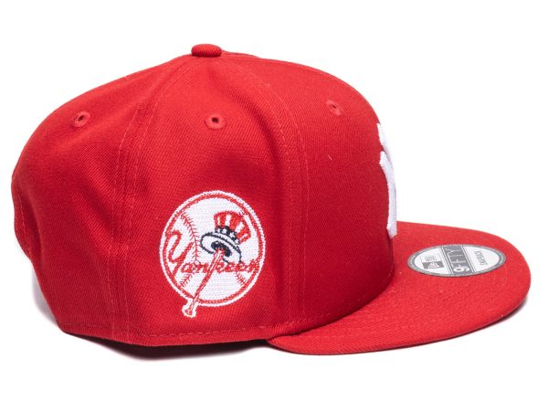 New Era Alpha Industries New York Yankees Snapback Hat in Scarlet Red Online Sale