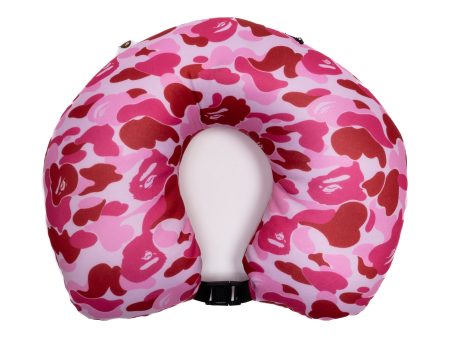 A Bathing Ape ABC Camo 2Way Ape Head Neck Pillow in Pink Cheap