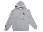 Avirex Icon Hoodie in Heather Grey Hot on Sale