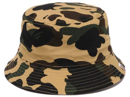 A Bathing Ape 1st Camo One Point Reversible Hat in Yellow Online now