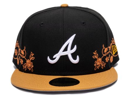 New Era Floral Vine Atlanta Braves Fitted Hat Discount