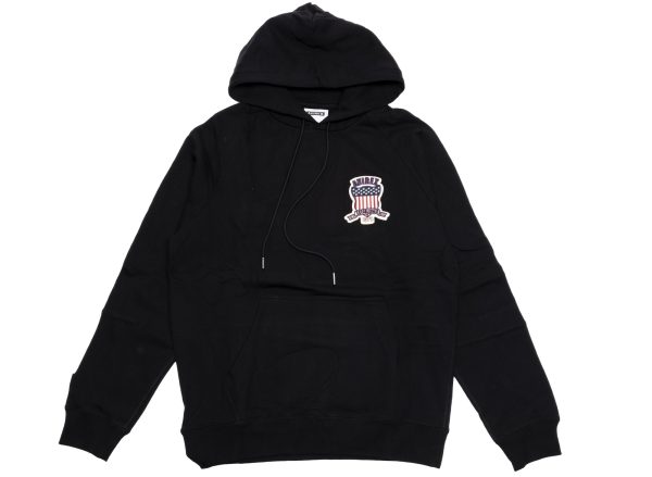 Avirex Icon Hoodie in Black Cheap