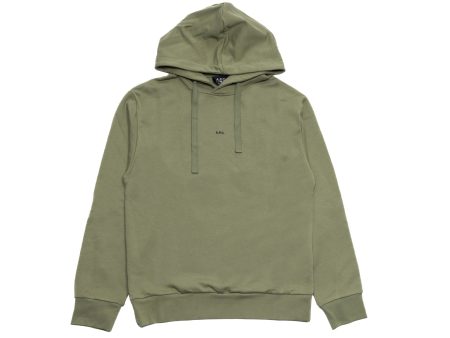 A.P.C. Larry Hoodie in Khaki Sale