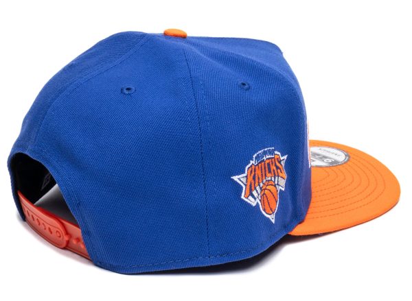 New Era New York Knicks Blue Rush 5950 A-Frame Snapback Hat For Cheap