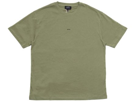 A.P.C. Kyle T-Shirt in Khaki Hot on Sale