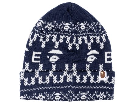 A Bathing Ape Beanie in Navy Fashion