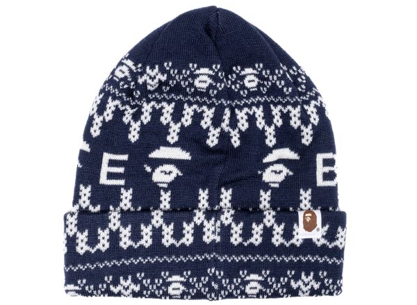 A Bathing Ape Beanie in Navy Fashion