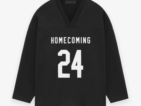 Fear of God Essentials Heavy Fleece Hockey Jersey in Black Online