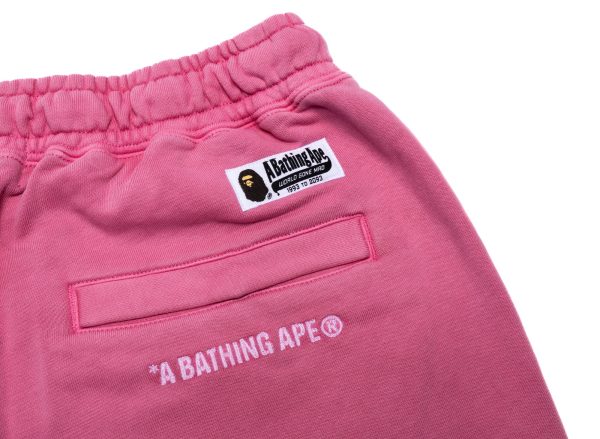 A Bathing Ape College One Point Overdye Pants in Pink Cheap