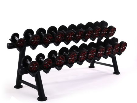 Pure Fitness TPU Set of Dumbbells [WS] For Cheap