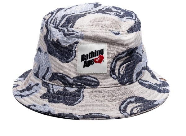 A Bathing Ape BAPE Art Camo Bucket Hat in Blue Fashion