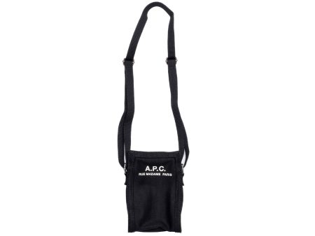 A.P.C. Recuperation Crossbody Pouch in Black on Sale