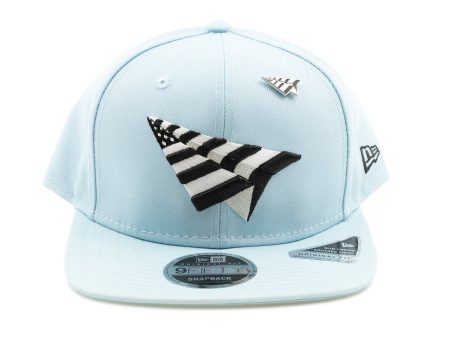 Paper Planes Powder Blue Crown Old School Snapback For Discount