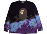 A Bathing Ape Tie Dye Ape Head Relaxed Fit L S Tee Online