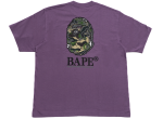 A Bathing Ape Camo Stone Ape Head Relaxed Fit Tee in Purple Online Hot Sale