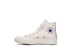 GS Converse Comme des Garçons Play Chuck 70 Hi in Cream on Sale