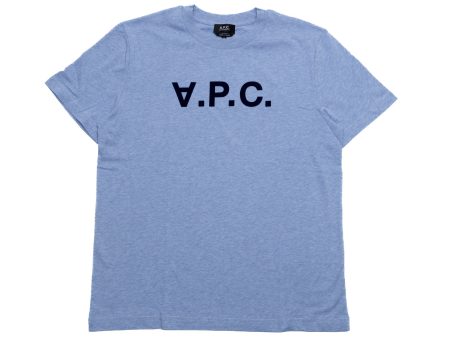 A.P.C. Standard Grand VPC Tee in Bleu Supply