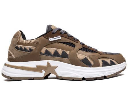 A Bathing Ape Shark Sta #2 M2 in Beige For Cheap