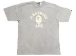 A Bathing Ape Overdye College Relaxed Fit Tee in Ivory Sale