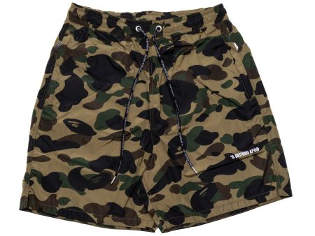 A Bathing Ape 1st Camo Beach Shorts in Green Fashion