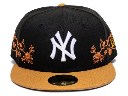 New Era Floral Vine New York Yankees Fitted Hat Fashion