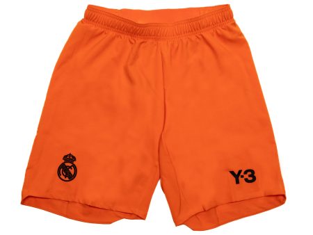 Adidas Y-3 x Real Madrid 23 24 Fourth Authentic Shorts in Orange on Sale