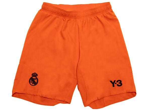 Adidas Y-3 x Real Madrid 23 24 Fourth Authentic Shorts in Orange on Sale