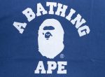 A Bathing Ape College Overdye Tee in Blue Discount