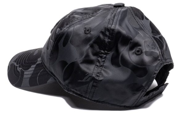 A Bathing Ape Tonal Solid Camo Cap in Black For Cheap