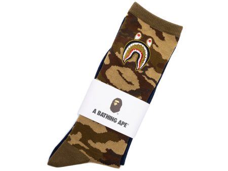 A Bathing Ape 1st Shark Socks in Navy Sale