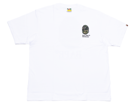 A Bathing Ape Camo Stone Ape Head Relaxed Fit Tee in White Online Sale