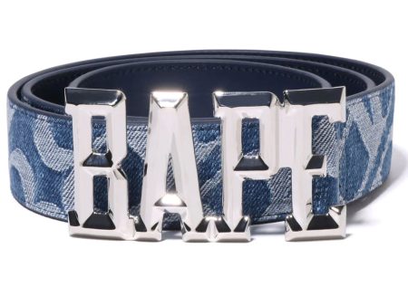 A Bathing Ape Denim Monogram Belt Hot on Sale