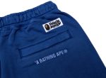 A Bathing Ape College One Point Overdye Pants in Blue on Sale