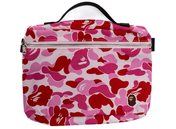 A Bathing Ape ABC Camo Music Pouch in Pink Discount