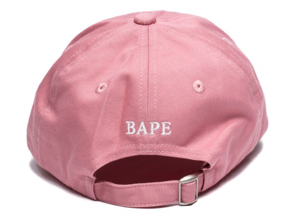 A Bathing Ape Ape Head Panel Cap in Pink For Discount