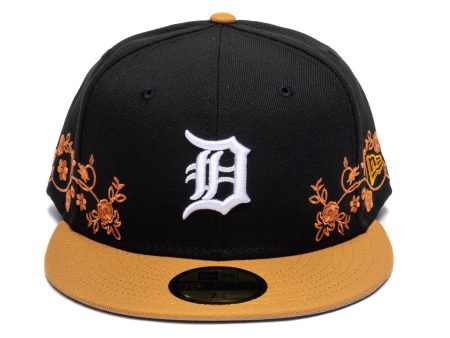 New Era Floral Vine Detroit Tigers Fitted Hat Fashion