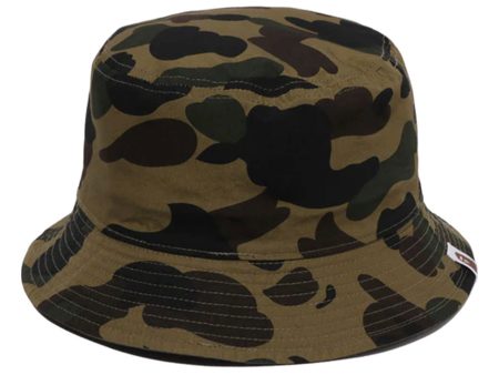 A Bathing Ape 1st Camo One Point Reversible Hat in Green For Sale