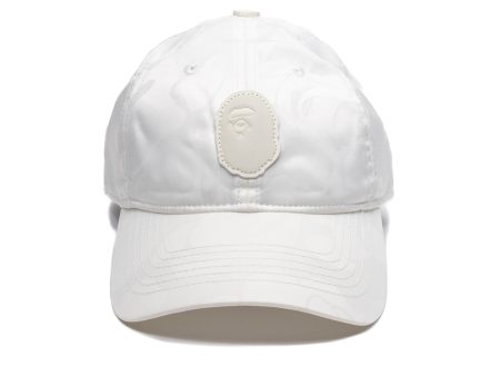 A Bathing Ape Tonal Solid Camo Cap in Ivory For Sale