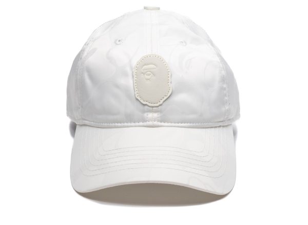 A Bathing Ape Tonal Solid Camo Cap in Ivory For Sale