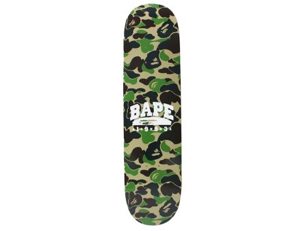 A Bathing Ape ABC Camo Skateboard in Green Discount