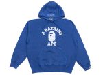 A Bathing Ape College Overdye Pullover Hoodie in Blue Online Sale