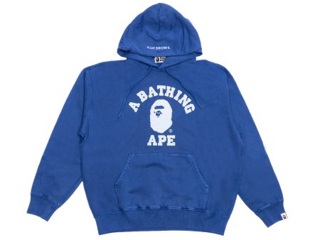 A Bathing Ape College Overdye Pullover Hoodie in Blue Online Sale