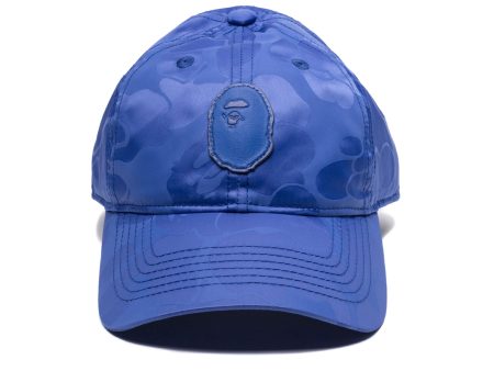 A Bathing Ape Tonal Solid Camo Cap in Blue Online now