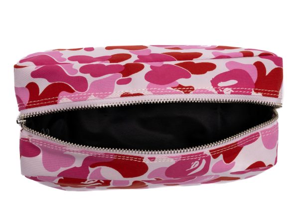 A Bathing Ape ABC Camo Flight Pouch in Pink Supply