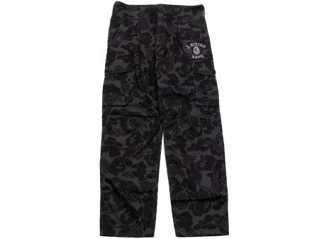 A Bathing Ape Asia Camo Army Pants in Black Discount