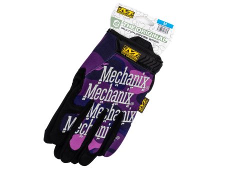 A Bathing Ape Color Camo Mechanix Wear Gloves in Purple Discount