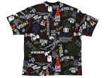 A Bathing Ape Hand Drawn Pattern Relaxed Fit Tee in Black Discount